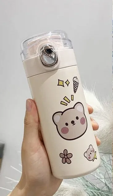 320ml Kawaii Bear Korean Thermos Flask