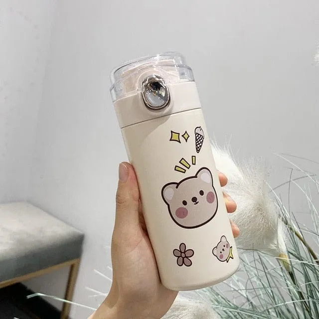 320ml Kawaii Bear Korean Thermos Flask