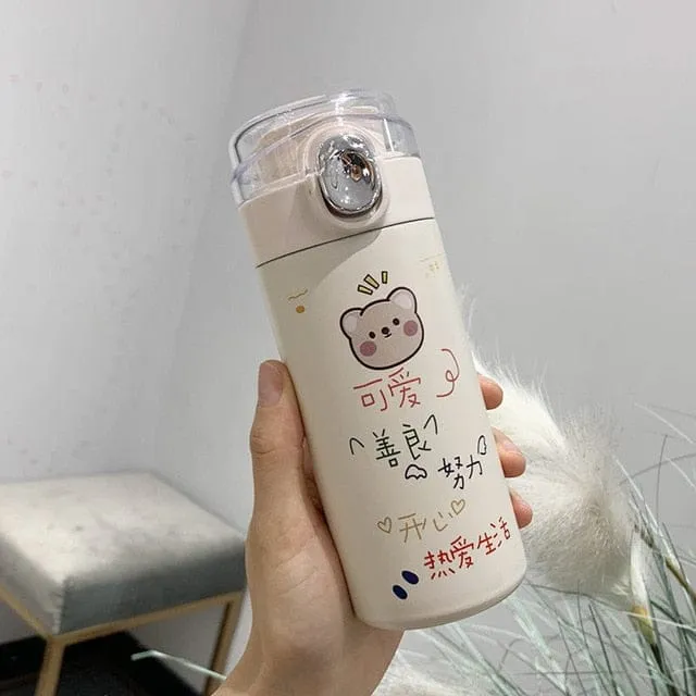 320ml Kawaii Bear Korean Thermos Flask