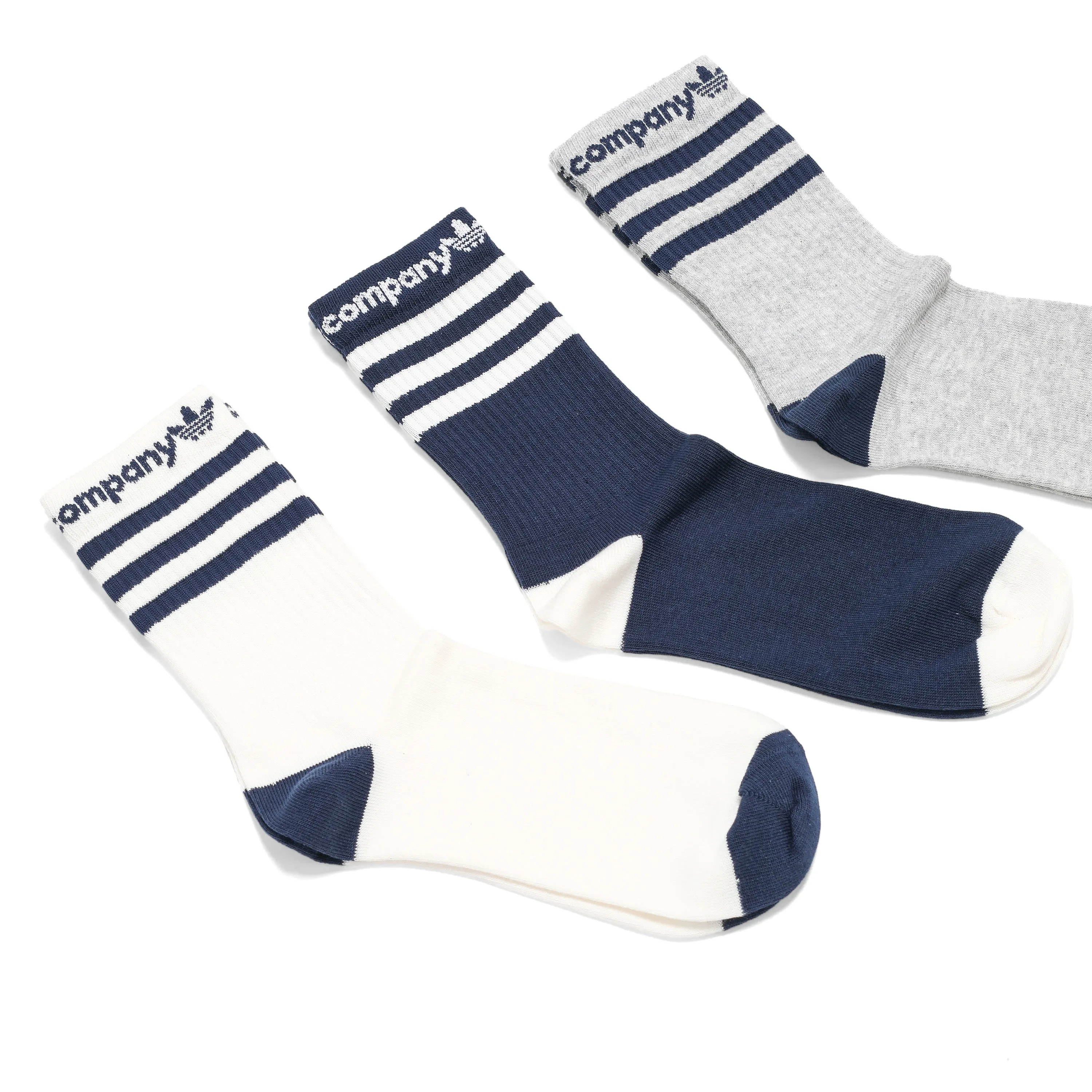 ADIDAS X POP TRADING CO. CREW SOCKS 3 PACK LARGE