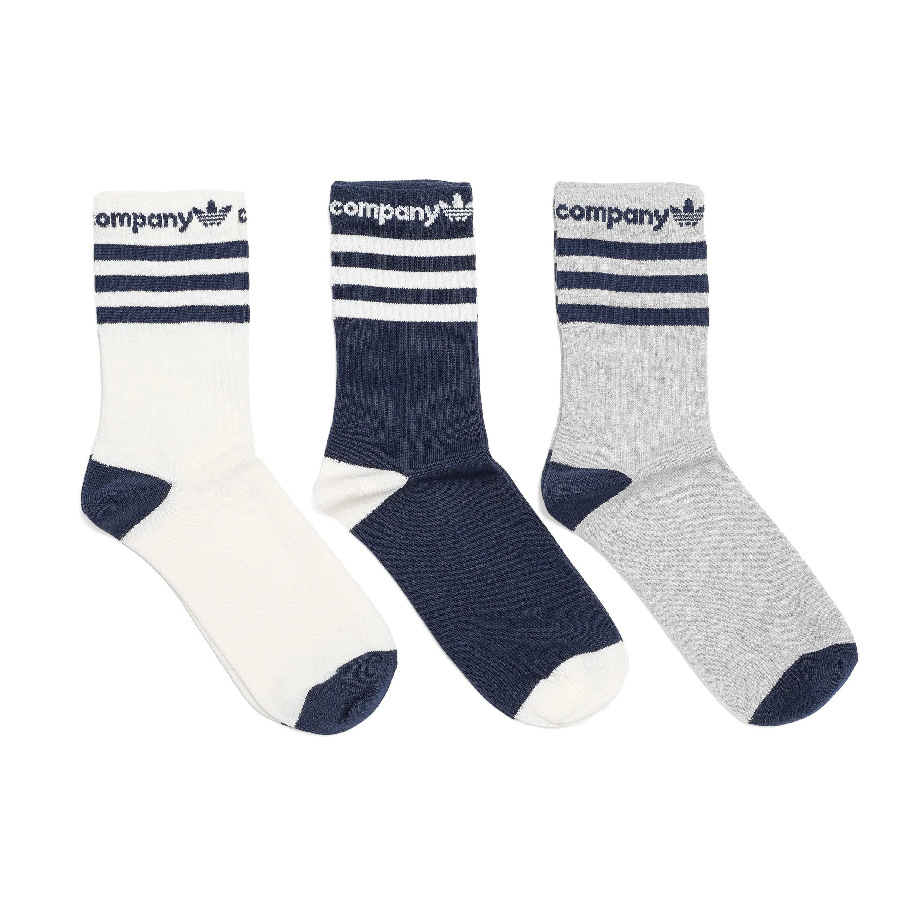 ADIDAS X POP TRADING CO. CREW SOCKS 3 PACK LARGE