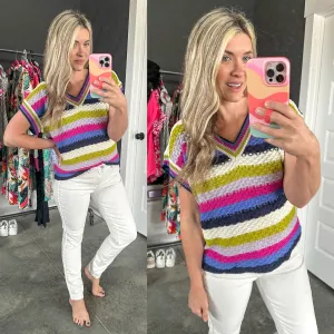 Another One V-Neck Striped Top