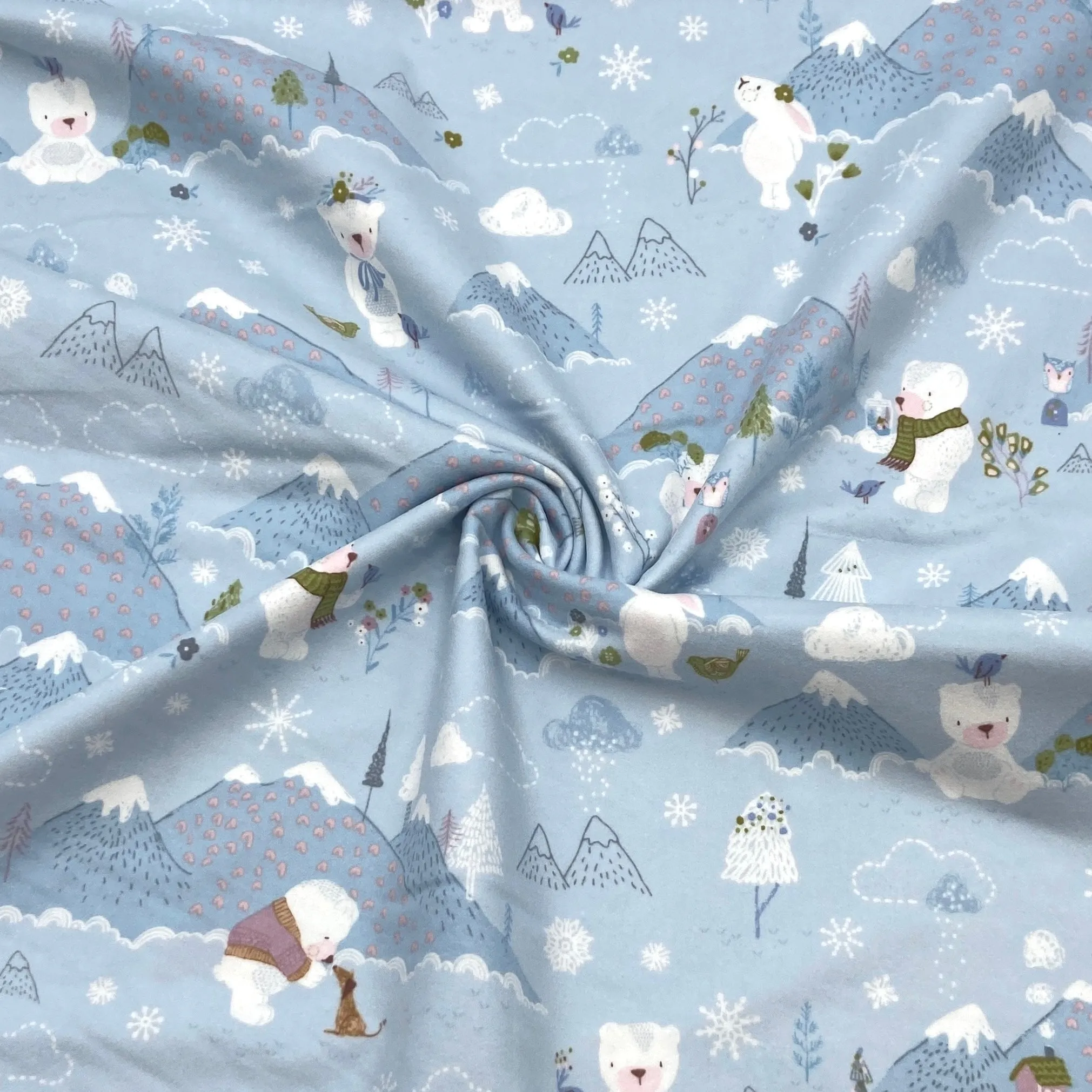 Bear Mountain Breeze | Winter Days | Cotton Flannel