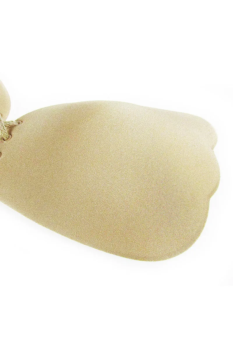 Beige Wing Shaped Silicone Adhesive Bra