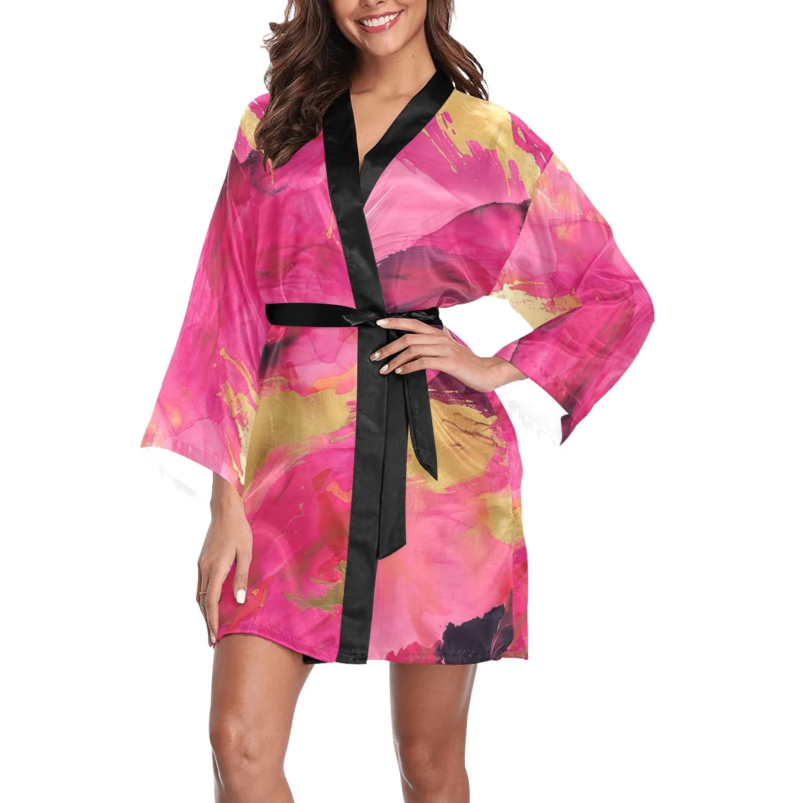 Blaze Long Sleeve Kimono Robe