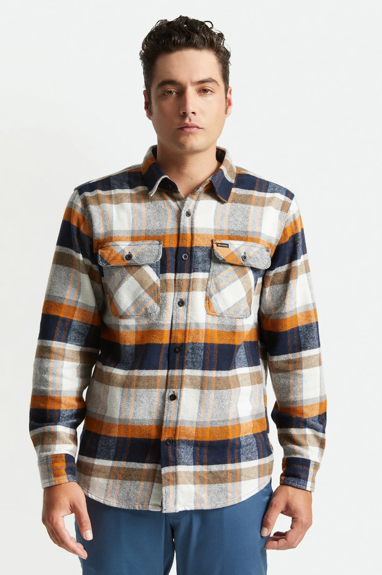 Bowery L/S Flannel - Joe Blue/Off White