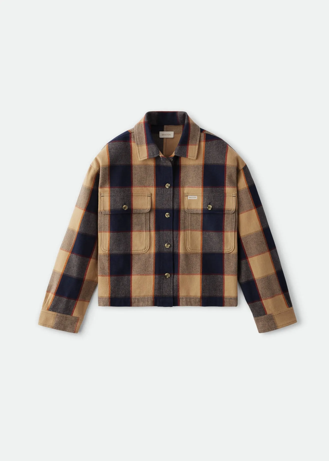 Bowery Women L/S Flannel - Khaki