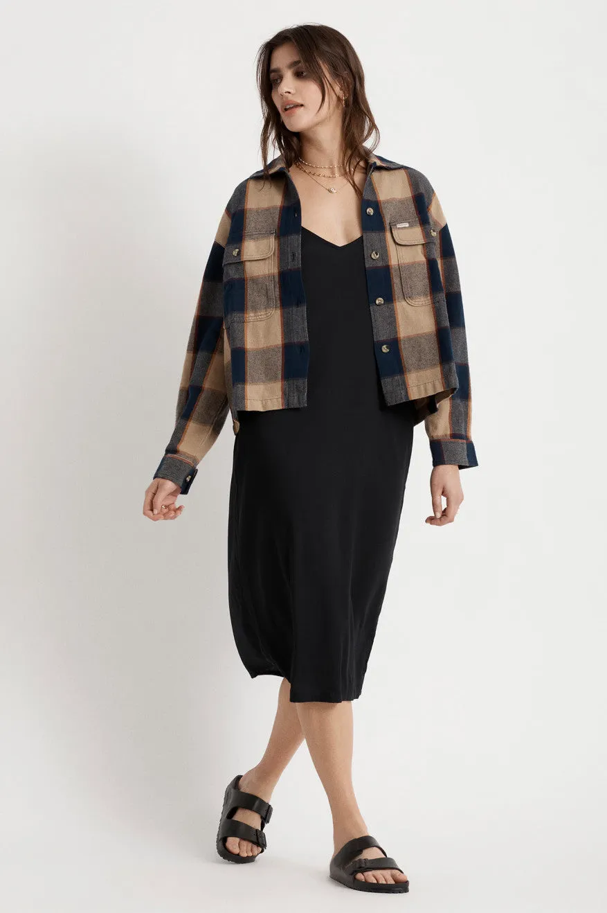 Bowery Women L/S Flannel - Khaki