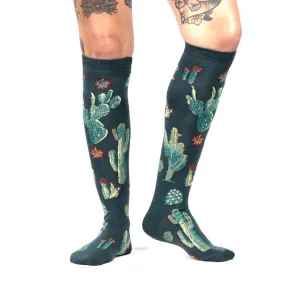 Cactus Jungle Knee High Socks