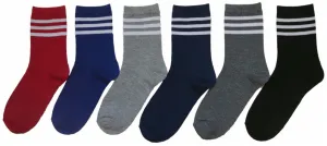 children's ankle socks - solid w/ white stripes - sizes 4-6 Case of 360