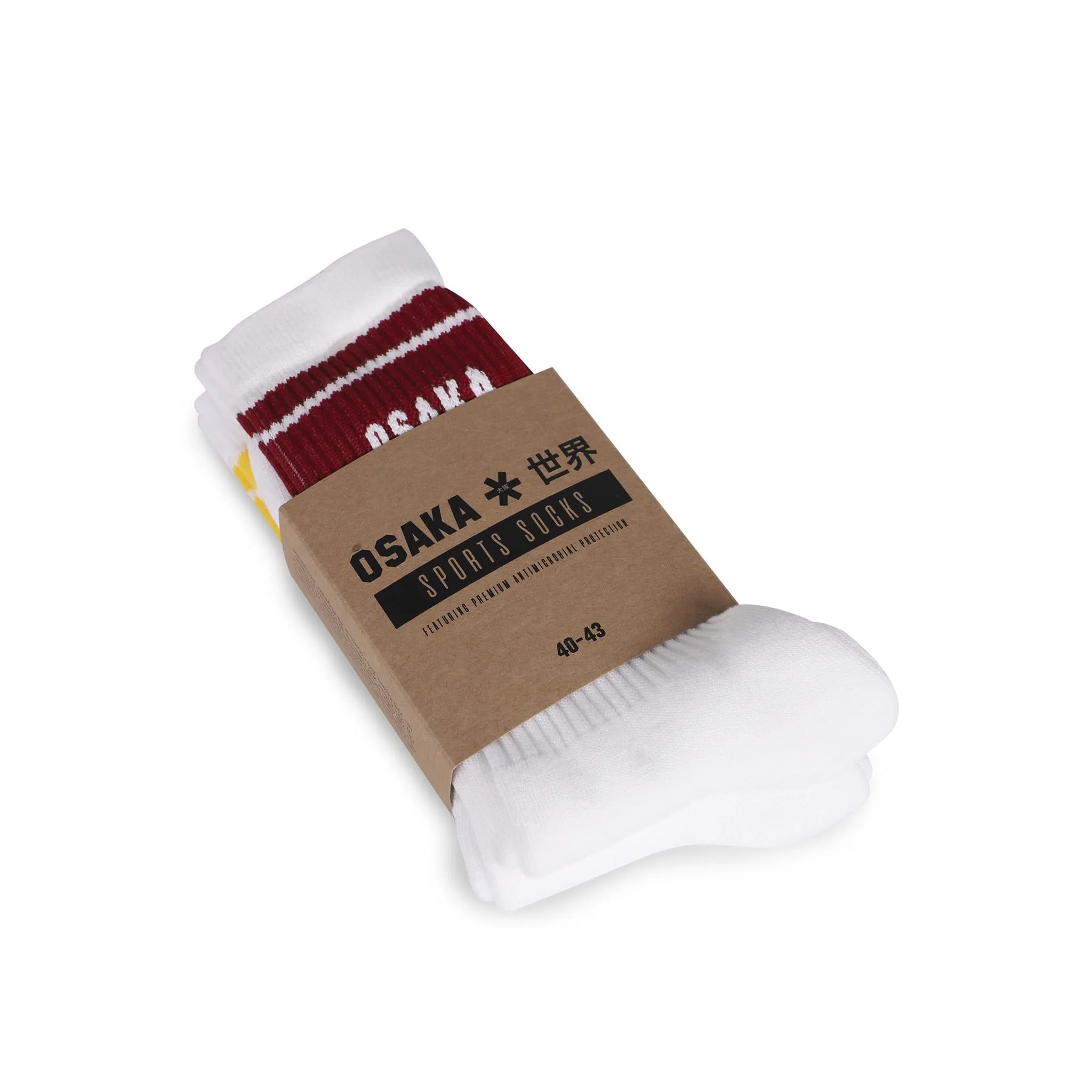 Colourway Socks Duo Pack - MAROON/YELLOW