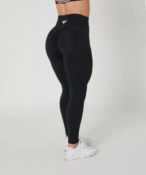 Core Scrunch Leggings - Full Length - Black