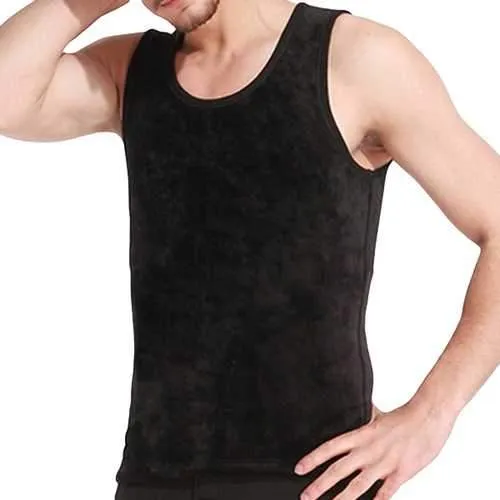 Double Fleece Thick Warm Tank Tops Sleeveless Thermal Vest