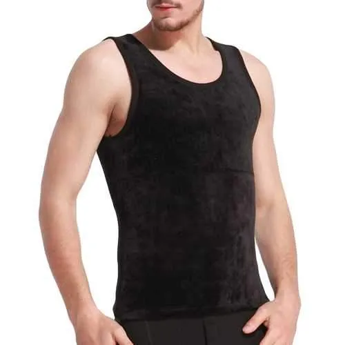 Double Fleece Thick Warm Tank Tops Sleeveless Thermal Vest