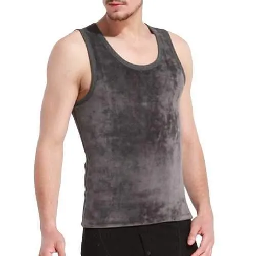 Double Fleece Thick Warm Tank Tops Sleeveless Thermal Vest