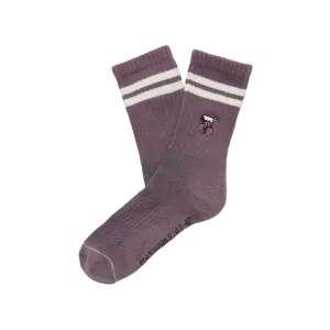 Erstwhile - Crew Sock | Purple