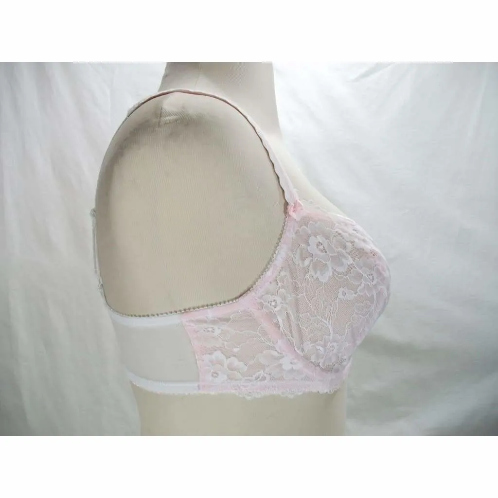 Felina 5894 Harlow Sheer Lace Full Busted Demi Underwire Bra 32D Pink