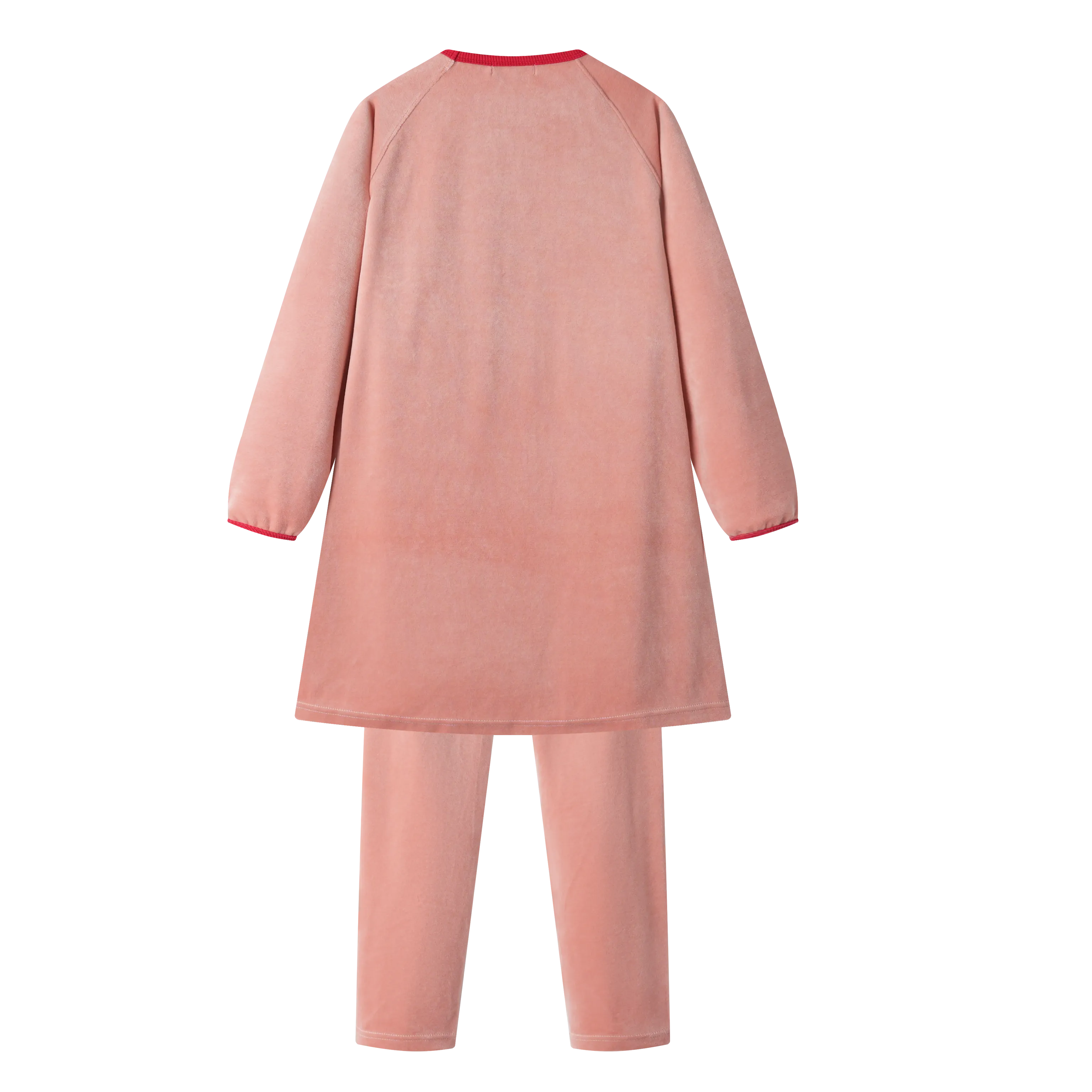 JAIME LE PASTEL VELOUR NIGHTSHIRT-PINK