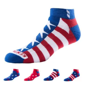 KentWool Women's USA Classic Ankle Golf Sock - Stars & Stripes