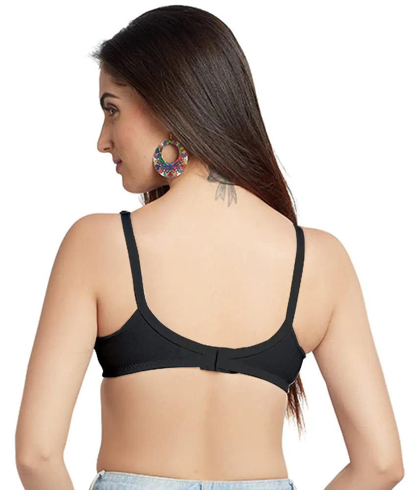 Lovable Women Full Coverage Classic Non Padded Bra Black