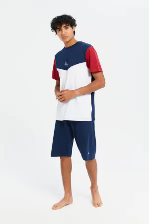 Men Assorted T-Shirt And Shorts Pyjama Set (2 Piece)