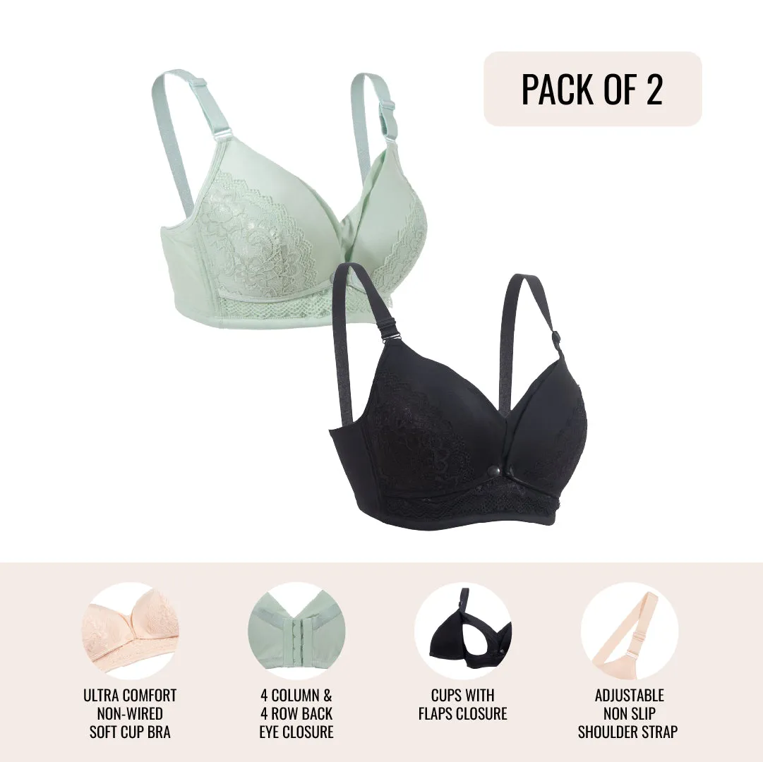 Okus - Full Cup Maternity & Nursing Bra Pack of 2