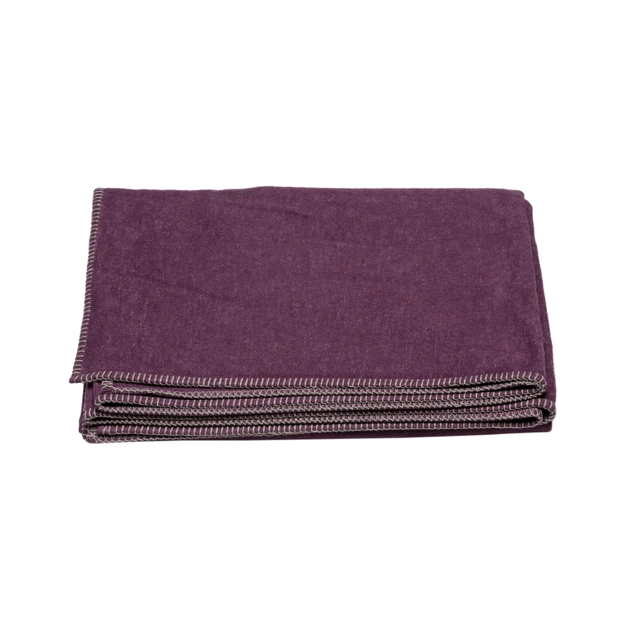 Purple Cotton Flannel Throw Blanket