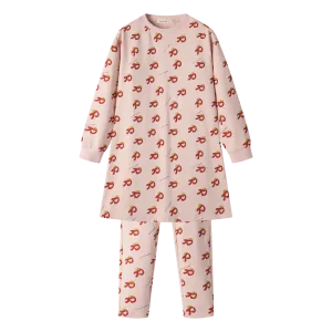 SLIPPER PRINT NIGHTSHIRT-LIGHT PINK