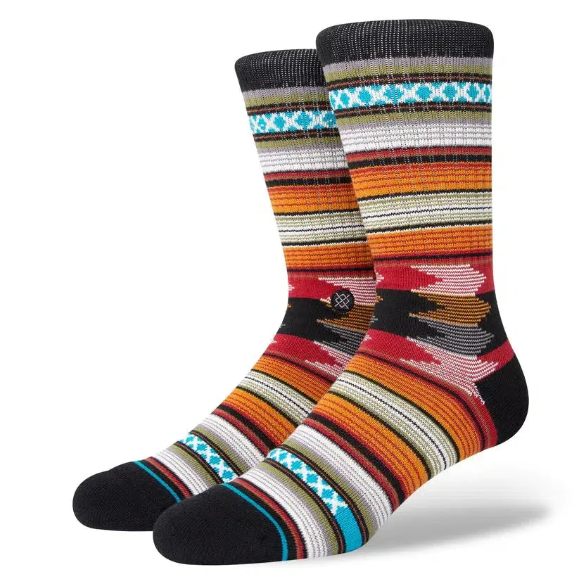 Stance Baron Crew Sock Black