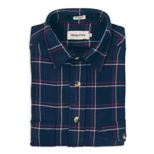 The Crater Shirt in Navy Plaid