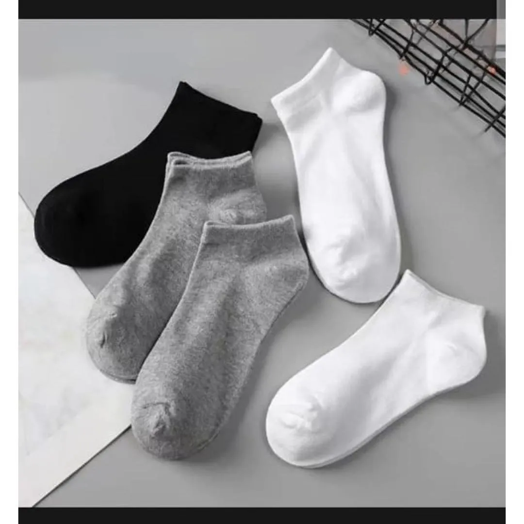 Unisex cotton ankle socks pack