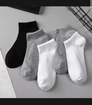 Unisex cotton ankle socks pack